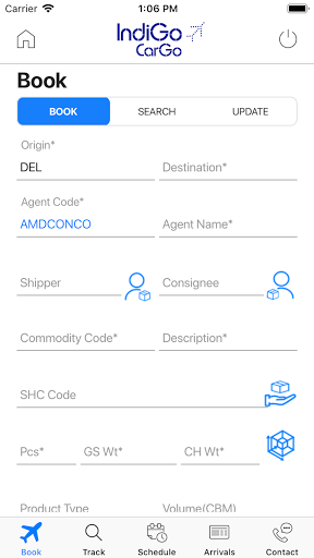 IndiGo - Cargo Shipper App ekran görüntüsü