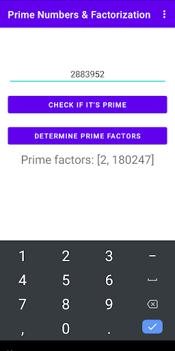 Prime Numbers & Factorization ekran görüntüsü