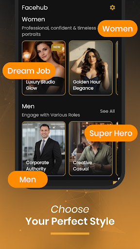 Facehub: AI Headshots Creator ekran görüntüsü