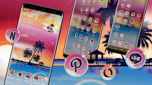Cool Beach Theme ekran görüntüsü