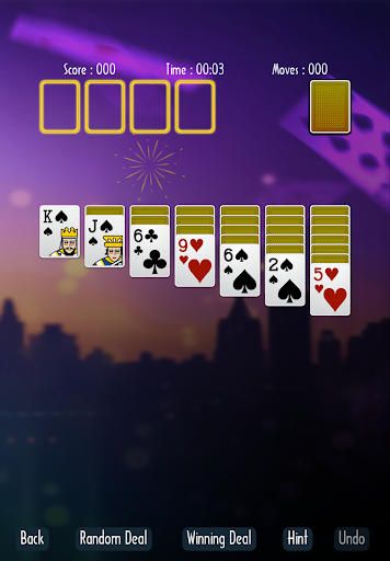 Solitaire Süper Mavi ekran görüntüsü