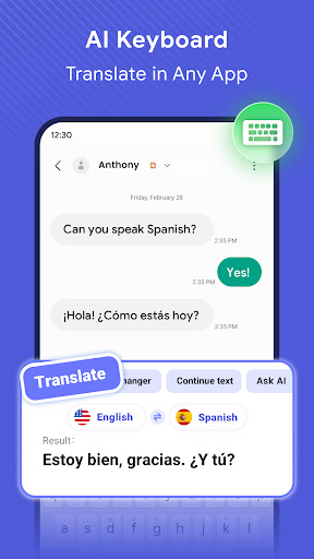 A.I. SpeakEasy -Translate&Chat ekran görüntüsü