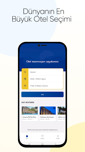 Son dakika otel fiyatları ekran görüntüsü