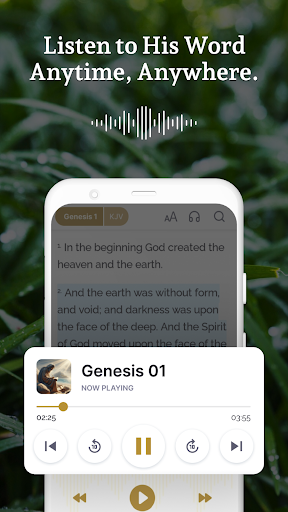 Holy Bible Launcher: KJV+Audio ekran görüntüsü