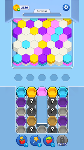 Hexa Fall: Color Sort ekran görüntüsü
