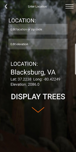 Virginia Tech Tree ID ekran görüntüsü