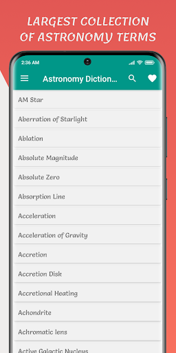 Space & Astronomy Dictionary ekran görüntüsü