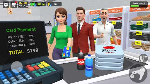 Pizza Shop Simulator 3D ekran görüntüsü