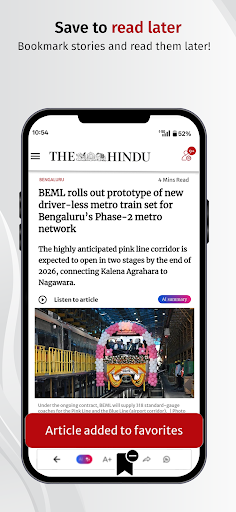 The Hindu: India & World News ekran görüntüsü