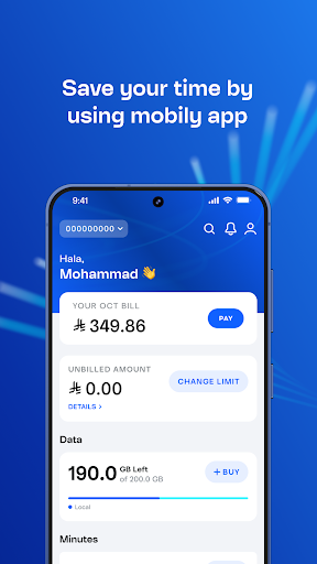 Mobily App ekran görüntüsü