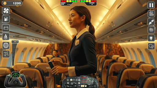 Uçuş Simülasyon Pilot Oyun ekran görüntüsü