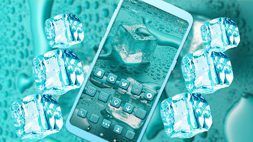Ice Cubes Mint Launcher Theme ekran görüntüsü