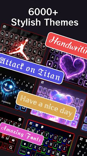 Neon Red Heartbeat Tema ekran görüntüsü