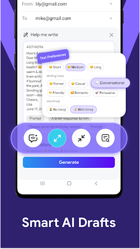 Email Lite - Smart Mail ekran görüntüsü
