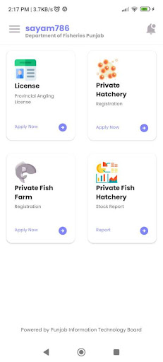 e-Fisheries Punjab ekran görüntüsü