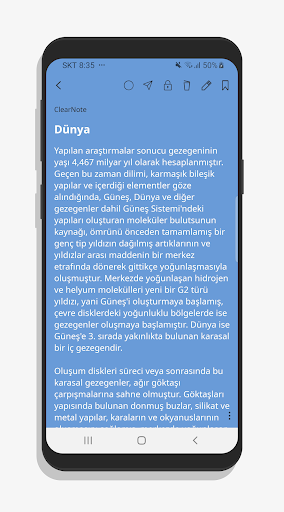 ClearNote Not Defteri ekran görüntüsü
