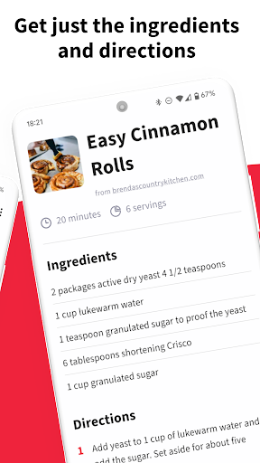 Just the Recipe: Easy Cooking ekran görüntüsü
