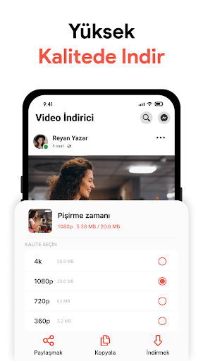 Tüm Video İndirici Uygulaması ekran görüntüsü