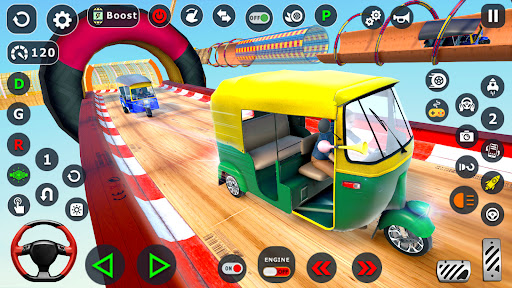 Tuk Tuk Taxi Driving Games 3D ekran görüntüsü