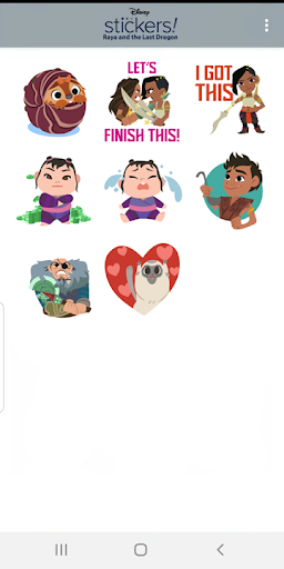 Disney Stickers: Raya ekran görüntüsü