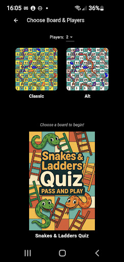Snakes & Ladders Quiz ekran görüntüsü