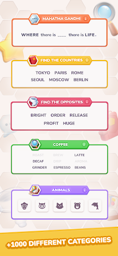 Hexa Search: Word Puzzle ekran görüntüsü