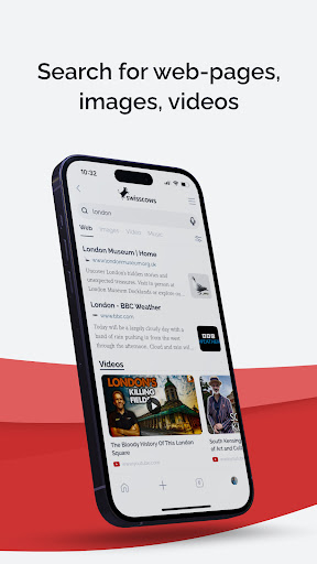 Swisscows Private Search ekran görüntüsü