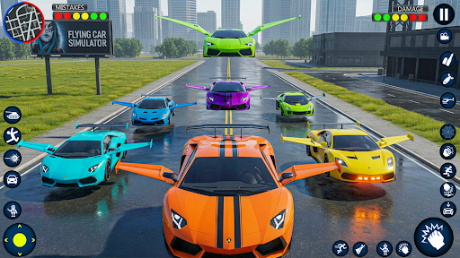Flying Car Robot Game ekran görüntüsü