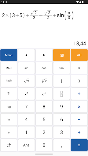 Bilimsel Hesap Makinesi ekran görüntüsü