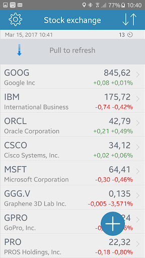 Stock Exchange ekran görüntüsü