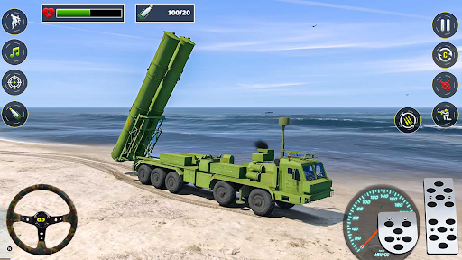 Army Truck Driving Truck 3D ekran görüntüsü