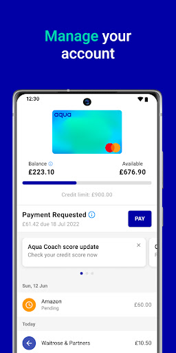 Aqua credit card ekran görüntüsü