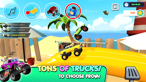 Monster Trucks Game for Kids 3 ekran görüntüsü