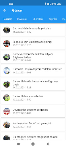 Bursa Cepte ekran görüntüsü