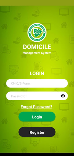 Domicile Management System ekran görüntüsü