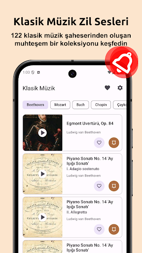 Klasik Müzik Zil Sesleri ekran görüntüsü