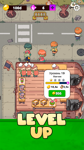 Zombie Food Bar: Tycoon Idle ekran görüntüsü