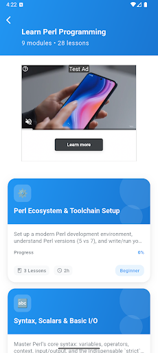 Learn Perl Programming ekran görüntüsü