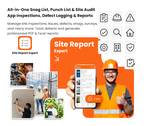 Site Report Expert: Punch List ekran görüntüsü