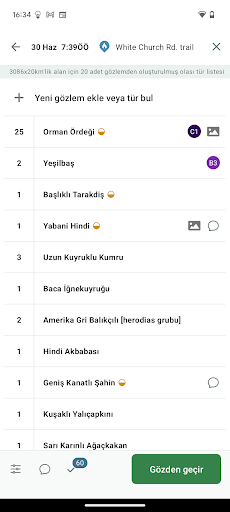 eBird by Cornell Lab ekran görüntüsü