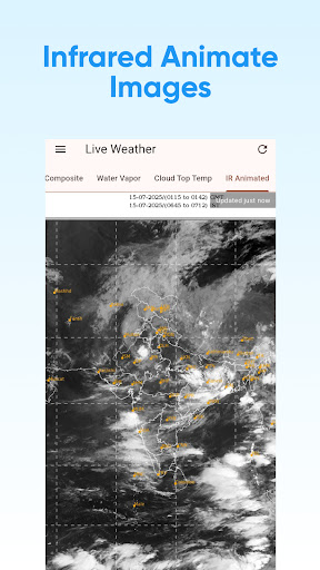 India Satellite Weather ekran görüntüsü