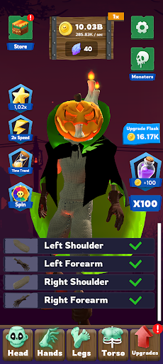 Halloween Monsters Idle ekran görüntüsü