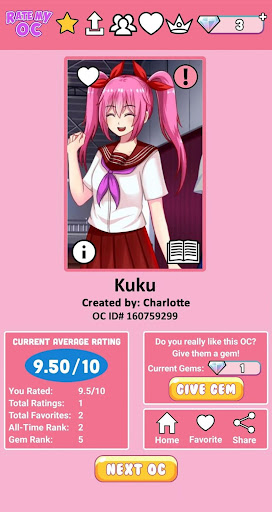 Rate My OC ekran görüntüsü