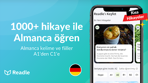 Almanca öğreniyorum: Readle ekran görüntüsü