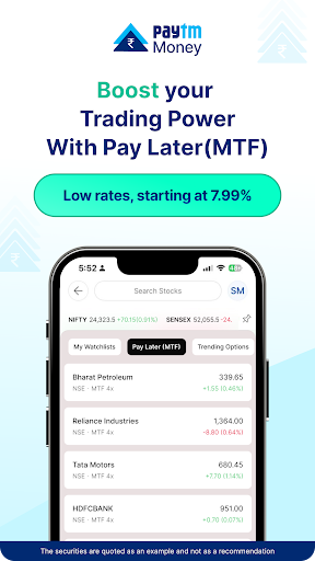 Paytm Money Stocks, MF, IPO ekran görüntüsü