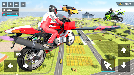 Flying bike Driving Simulator ekran görüntüsü