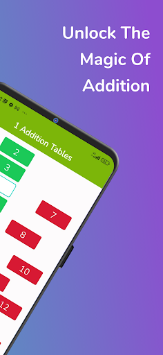 Addition Tables ekran görüntüsü