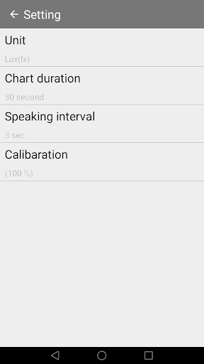 Speaking Lux Meter ekran görüntüsü