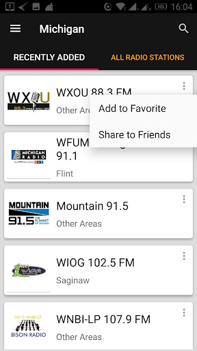 Michigan Radio Stations - USA ekran görüntüsü
