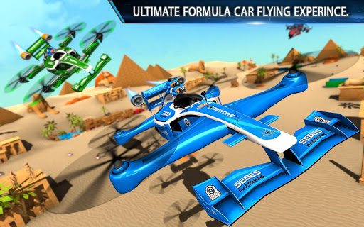 Uçan Formula Araba Yarışı ekran görüntüsü